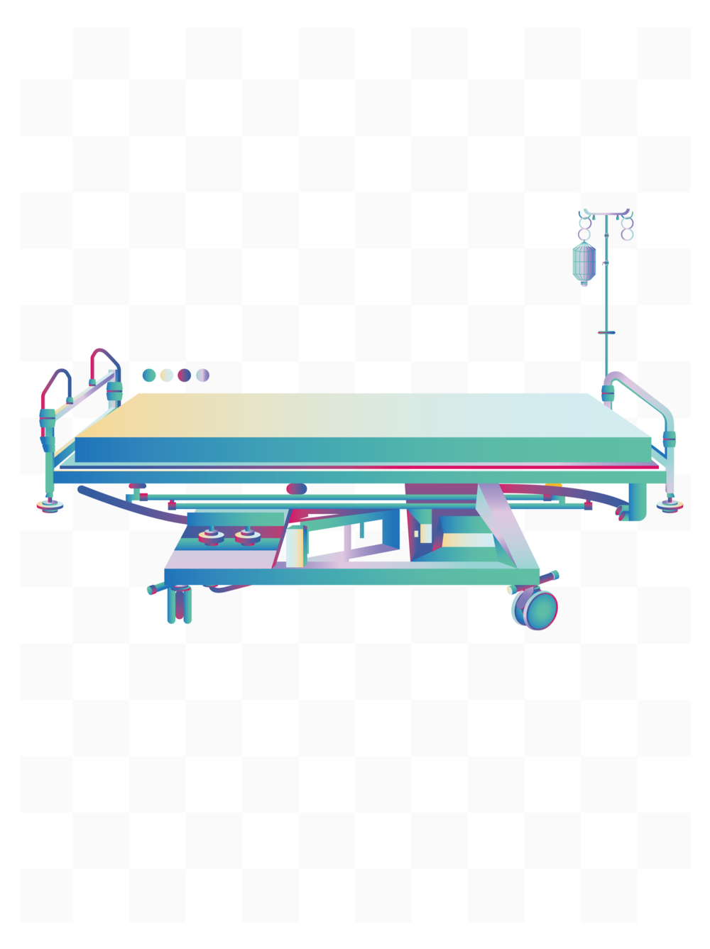 微立体医疗床 蓝绿色科技引领医疗床革新